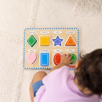 Melissa & Doug Wooden Shapes Puzzle FSC Certified 8 Pieces