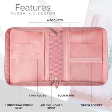 Large Bible Covers for Women - Floral Bible Cover Case for Women | Bible Carrying Case for Women | Girls Bible Cases for Women | Leather Bible Covers for Women with Pockets | Bible Book Cover Gifts