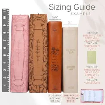 Large Bible Covers for Women - Floral Bible Cover Case for Women | Bible Carrying Case for Women | Girls Bible Cases for Women | Leather Bible Covers for Women with Pockets | Bible Book Cover Gifts