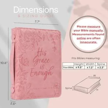 Large Bible Covers for Women - Floral Bible Cover Case for Women | Bible Carrying Case for Women | Girls Bible Cases for Women | Leather Bible Covers for Women with Pockets | Bible Book Cover Gifts