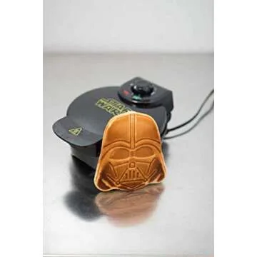 Uncanny Brands Darth Vader Waffle Maker- Sith Lord On Your Waffles- Waffle Iron