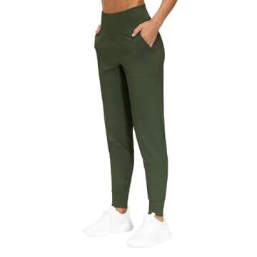 THE GYM PEOPLE Women's Joggers Pants Lightweight Athletic Leggings Tapered Lounge Pants for Workout,...