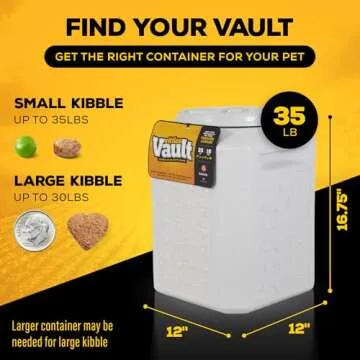 Gamma2 Vittles Vault Airtight Dog Food Storage Container for 35 lbs of Dry Pet Food