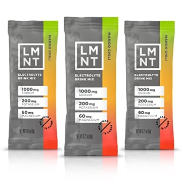 LMNT Zero Sugar Electrolyte Mix - Mango Chili Salt | Hydration Pack 30 Count