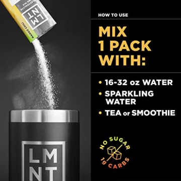 LMNT Zero-Sugar Electrolytes Mango Chili Salt Drink Mix 30 Count