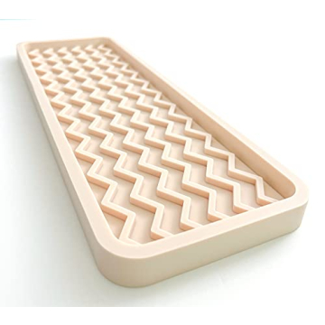 Happitasa Silicone Kitchen Sink Organizer Tray, Sponge Holder and Countertop Protector | Bathroom an...