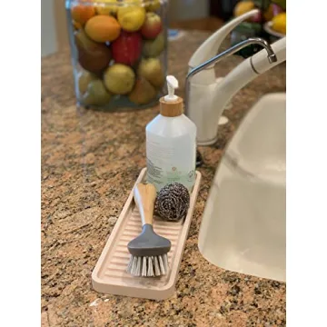 Durable Happitasa Silicone Kitchen Sink Organizer Tray