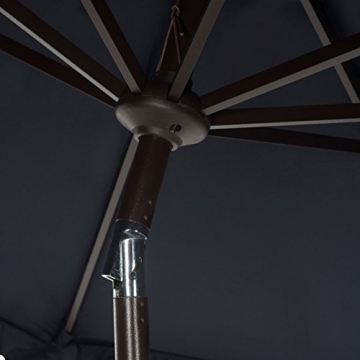 Elegant Navy and White Outdoor Umbrella - Safavieh PAT8006A