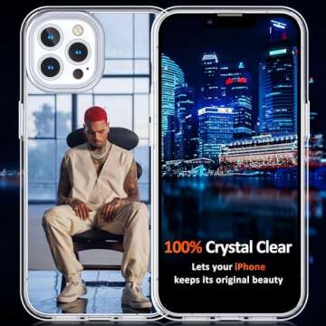 NIINGBIEJIE Compatible with iPhone 16 Pro Max Case, Stylish Music Design TPU Slim Shockproof Cover M...