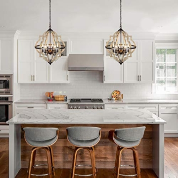 Stunning Rustic Derksic Orb 6-Light Chandelier