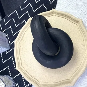 S-SNAIL-OO Hand Carved Wooden Ring Decor for Home