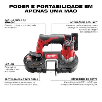 MILWAUKEE'S 2429-20 Cordless Sub Compact Band Saw