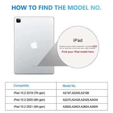 SPARIN 3 Pack Screen Protector for iPad 9th 8th 7th Generation 10.2 inch, Tempered Glass Compatible with iPad 9 8 7 (2021 2020 2019)