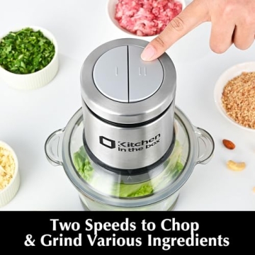 Mini Food Processor with S Blades - 3 Cups