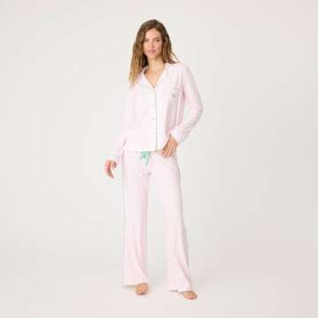 P.J. Salvage Women's Happiest On The Court PJ Set, Ivory
