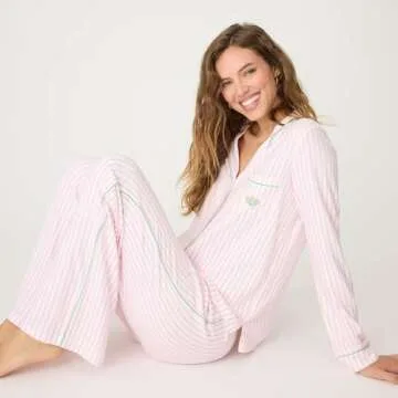 P.J. Salvage Women's Happiest On The Court PJ Set, Ivory