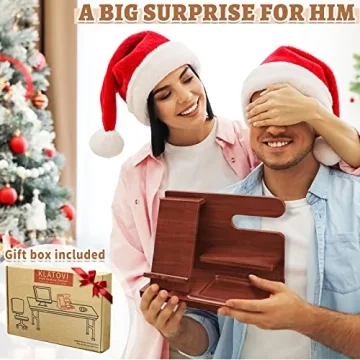 Wood Phone Docking Station for Phones and Watches