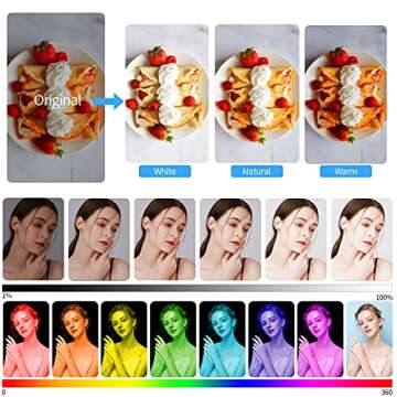 uyled P7RGBPro Handheld Photography Light with APP Control 360 ° Full Color LED Video Light Wand 12...