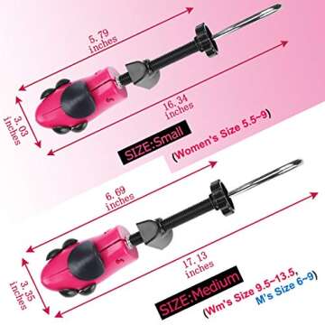 eachway Shoe Stretcher Shoe Trees,Adjustable Length & Width for Men and Women（For Women's 5.5-10