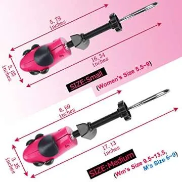 eachway Shoe Stretcher Shoe Trees,Adjustable Length & Width for Men and Women（For Women's 5.5-10