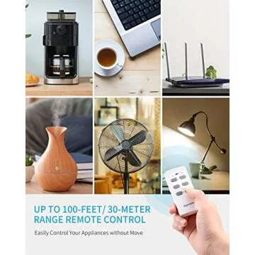 Syantek Remote Control Power Strip with USB Ports