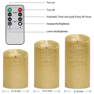 Realistic Flameless Candles with Remote and Timer