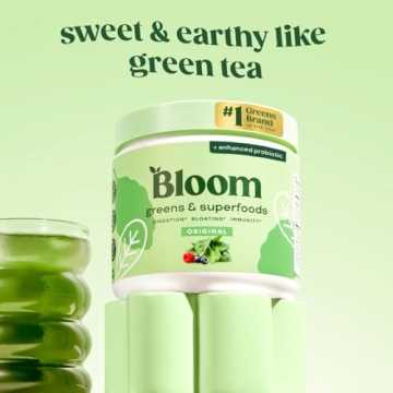 Bloom Nutrition Superfood Greens Powder for Vitality and Gut Health