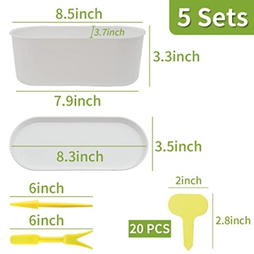 Stylish Torfican 5 Set Window Planter Box Set - Customizable