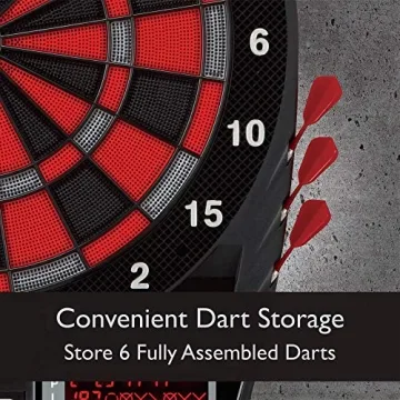 Viper 797 Electronic Dartboard, Quick Access To 301 And Countup From Button Interface, Extended Catch Ring, 11 Square Inch Scoreboard Display, Includes Darts And Extra Tips, 43 Games And 241 Options