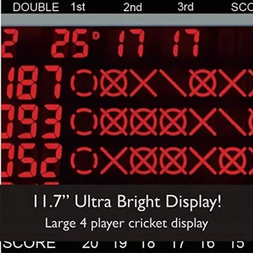 Viper 797 Electronic Dartboard, Quick Access To 301 And Countup From Button Interface, Extended Catch Ring, 11 Square Inch Scoreboard Display, Includes Darts And Extra Tips, 43 Games And 241 Options