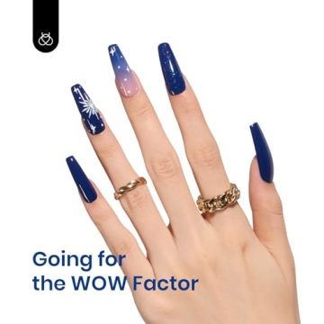 Beetles Gel Nail Polish Midnight Navy Blue 15ml Salon Quality