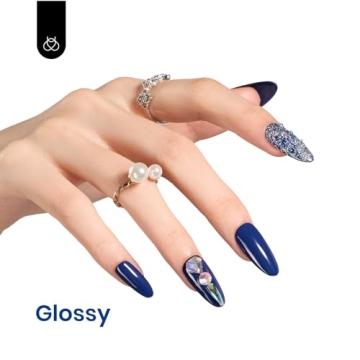 Beetles Gel Nail Polish Midnight Navy Blue 15ml Salon Quality