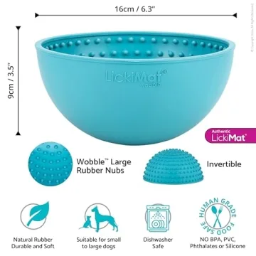 LickiMat Wobble - Fun Dog Slow Feeder Bowl Alternative