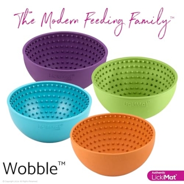 LickiMat Wobble - Fun Dog Slow Feeder Bowl Alternative