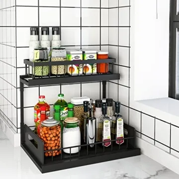 REALINN 2-Tier Under Sink Organizer for Efficient Storage