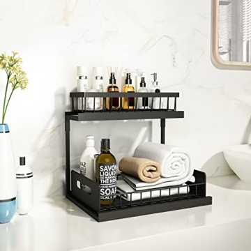 REALINN 2-Tier Under Sink Organizer for Efficient Storage