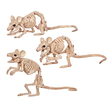 Crazy Bonez Creepy Skeleton Mice for Halloween Fun
