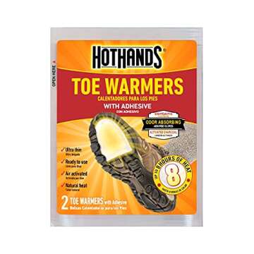 HotHands Toe Warmers - Long Lasting, Odorless, Air Activated - Up to 8 Hours of Heat - 40 Pair