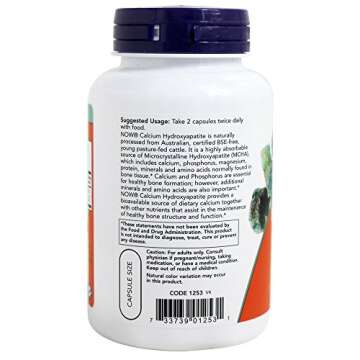 NowFoods Calcium Hydroxyapatite Caps 120 Capsules