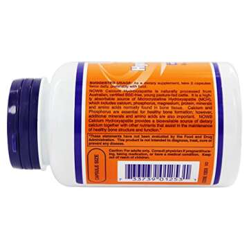 NowFoods Calcium Hydroxyapatite Caps 120 Capsules
