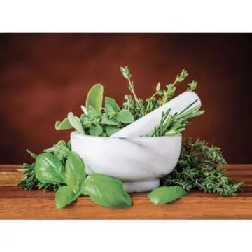 HIC Kitchen Mortar and Pestle Set for Spices and Herbs