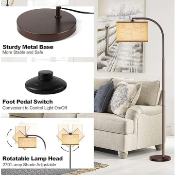 Stylish ROTTOGOON Floor Lamp with 3 Lighting Options