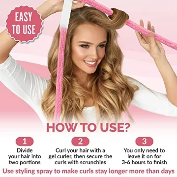 Jelly Curls Blue Gel Curler for Damage-Free Gorgeous Curls