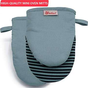 Versatile Mini Oven Mitts for Confident Cooking and Baking