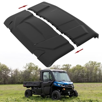 SAUTVS Sport Roof for Can-Am Defender, Dustproof Poly Roof 2-Piece Combination Hard Roof Top Sun Visor for Can-Am Defender HD5 HD7 HD8 HD9 HD10 2016-2025 Accessories (Replace #715002430)
