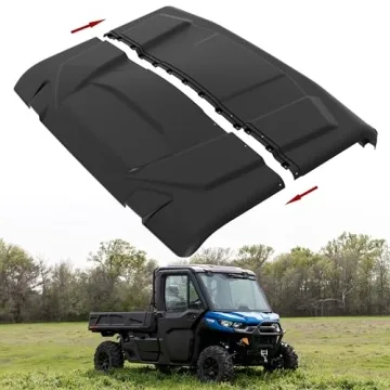 SAUTVS Sport Roof for Can-Am Defender, Dustproof Poly Roof 2-Piece Combination Hard Roof Top Sun Visor for Can-Am Defender HD5 HD7 HD8 HD9 HD10 2016-2025 Accessories (Replace #715002430)