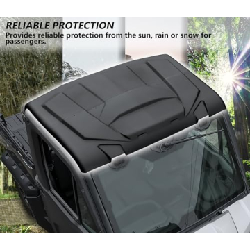 SAUTVS Sport Roof for Can-Am Defender, Dustproof Poly Roof 2-Piece Combination Hard Roof Top Sun Visor for Can-Am Defender HD5 HD7 HD8 HD9 HD10 2016-2025 Accessories (Replace #715002430)