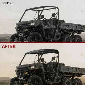 SAUTVS Sport Roof for Can-Am Defender, Dustproof Poly Roof 2-Piece Combination Hard Roof Top Sun Visor for Can-Am Defender HD5 HD7 HD8 HD9 HD10 2016-2025 Accessories (Replace #715002430)