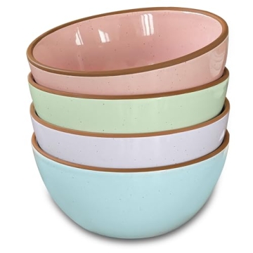 Mora Ceramic Bowls Set - 28oz, Dishwasher & Oven Safe