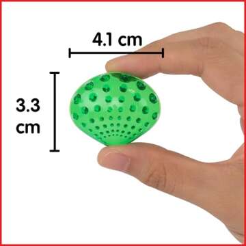 edxeducation Tactile Shells - Set of 72 - Engaging STEM Learning Toys with 6 Textures & Colors for C...